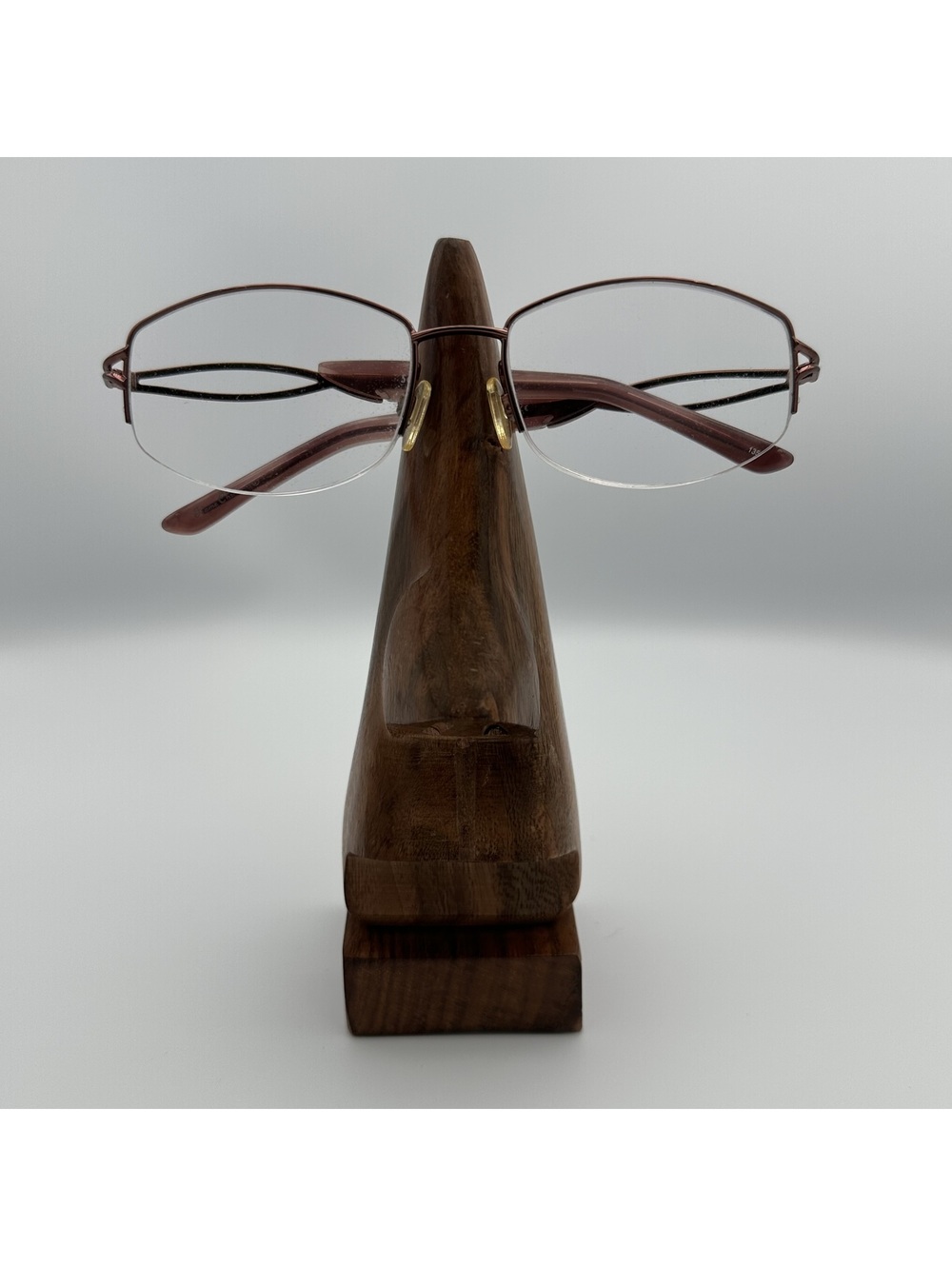 Sophia Loren Semi-Rimless Eyeglasses Frames Purple and Brown